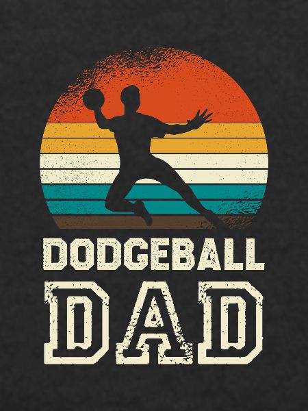 Dodgeballdad im Retro Sunset
