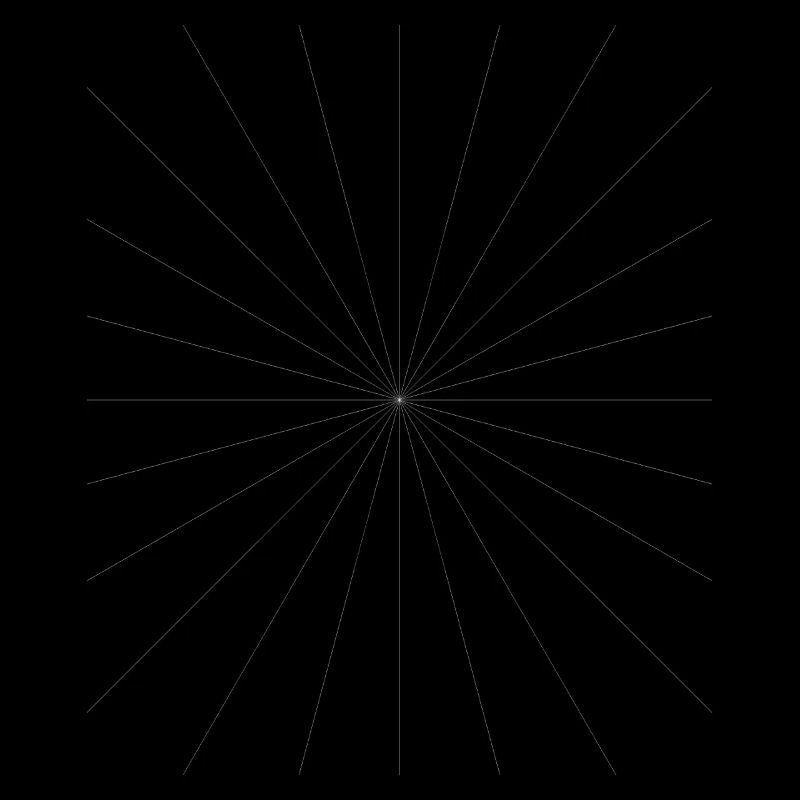 Conception du contraste des étoiles radiantes