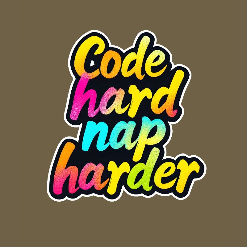 Code Hard Nickerchen Härter Lustiger Programmierer Tee