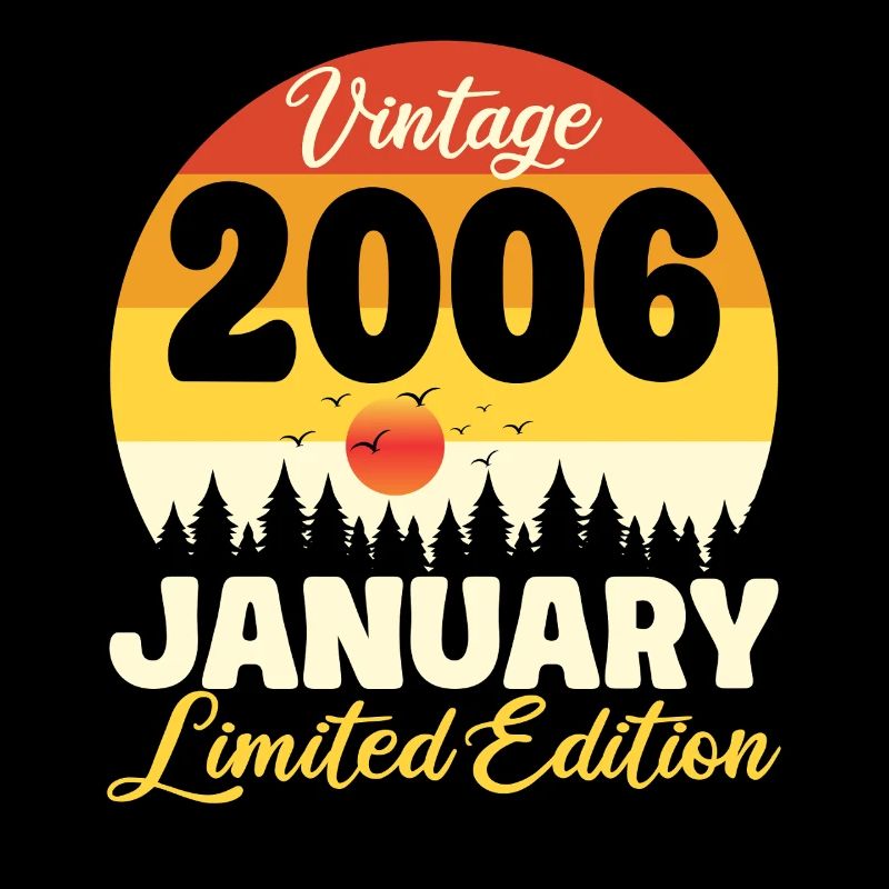 Vintage January 2006 Anniversary 2006 Retro