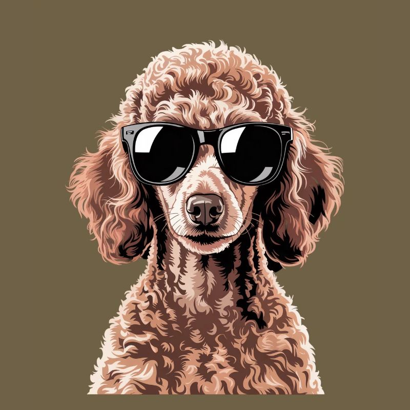 Caniche brun