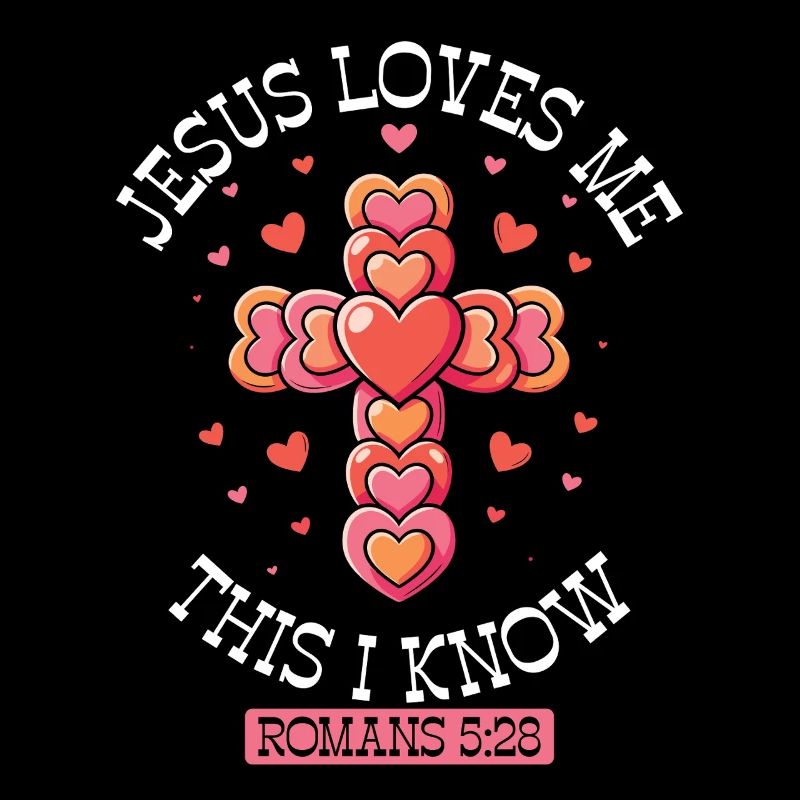 Cross Hearts Jesus Loves Me