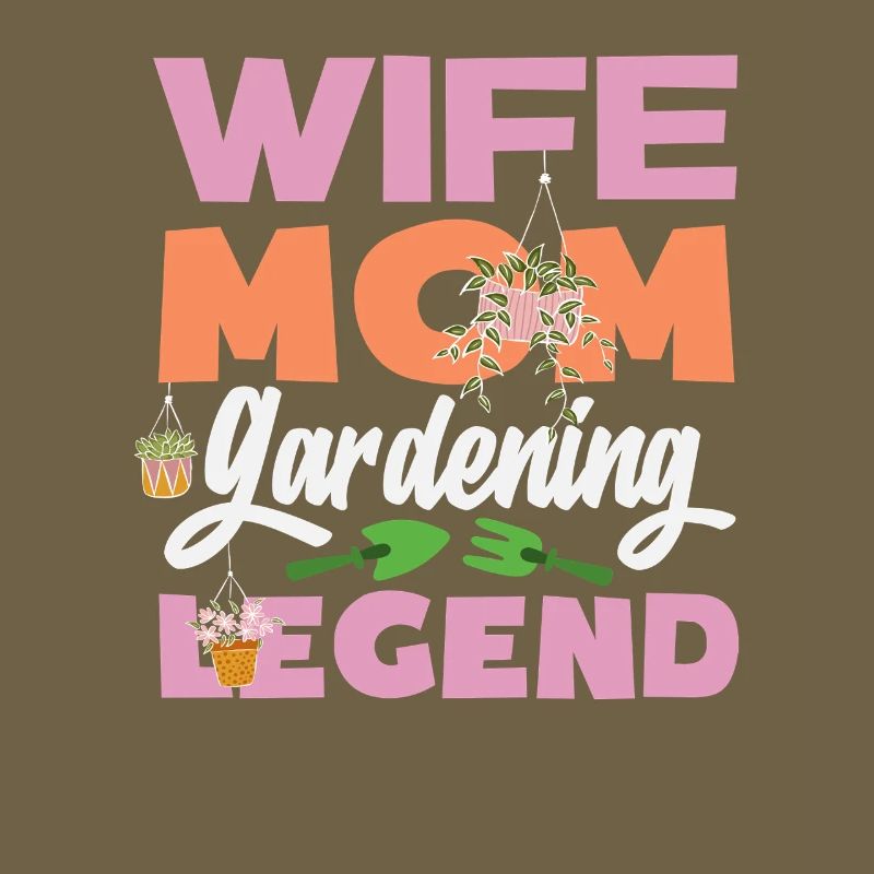 Ehefrau Mutter Gartenarbeit Legende