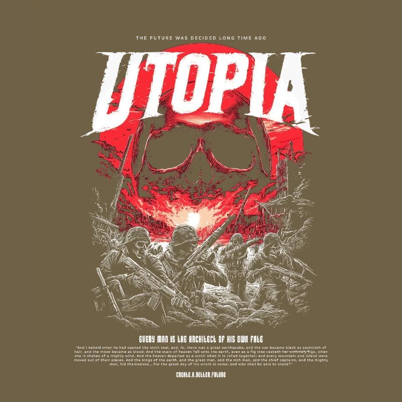 Utopia Skull Fire Red