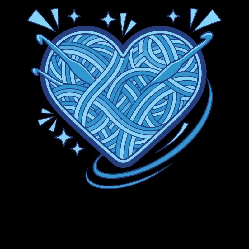 Funny Crochet Heart Yarn Lovers Crochet Hook