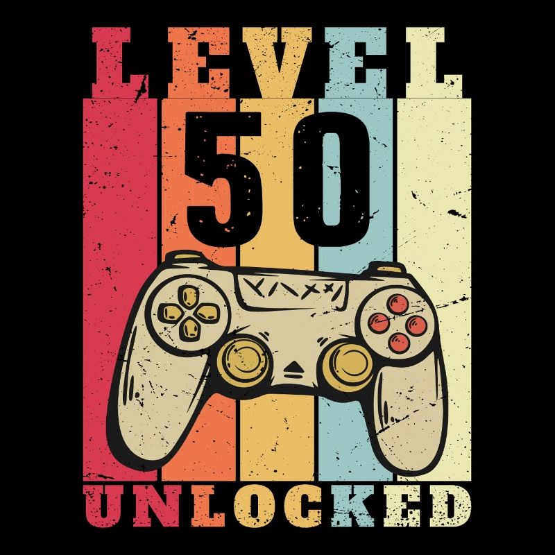50th Birthday Level 50 Complete 50 Years Gift