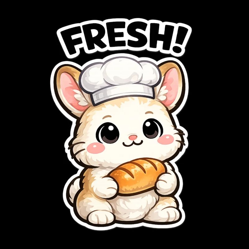 Kitchen bunny with fresh bread
