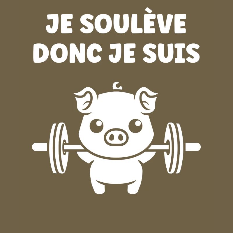 Cochon Haltérophile Je Soulève