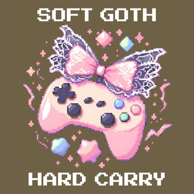 Soft Goth Hard Carry | Dark Cute