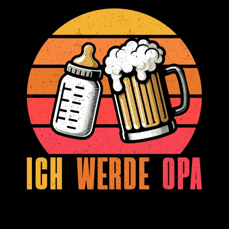 Ich Werde Opa Baby Großvater Pops Großeltern