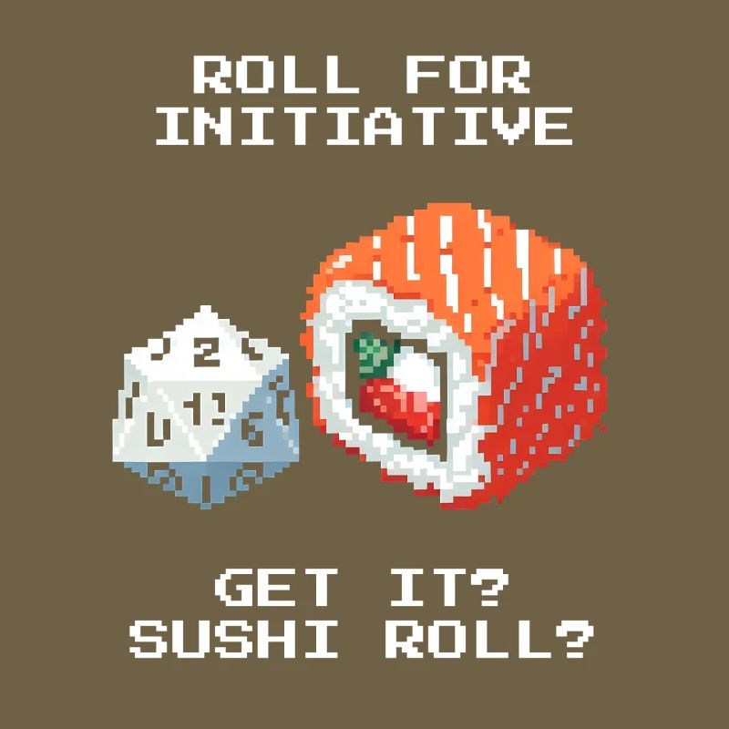 Lancer l’initiative | Jeu de mots sur le Sushi Roll
