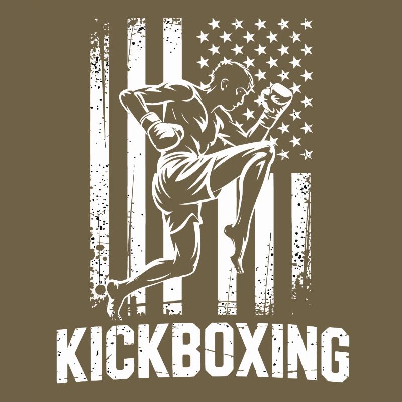 Style du drapeau du kickboxing