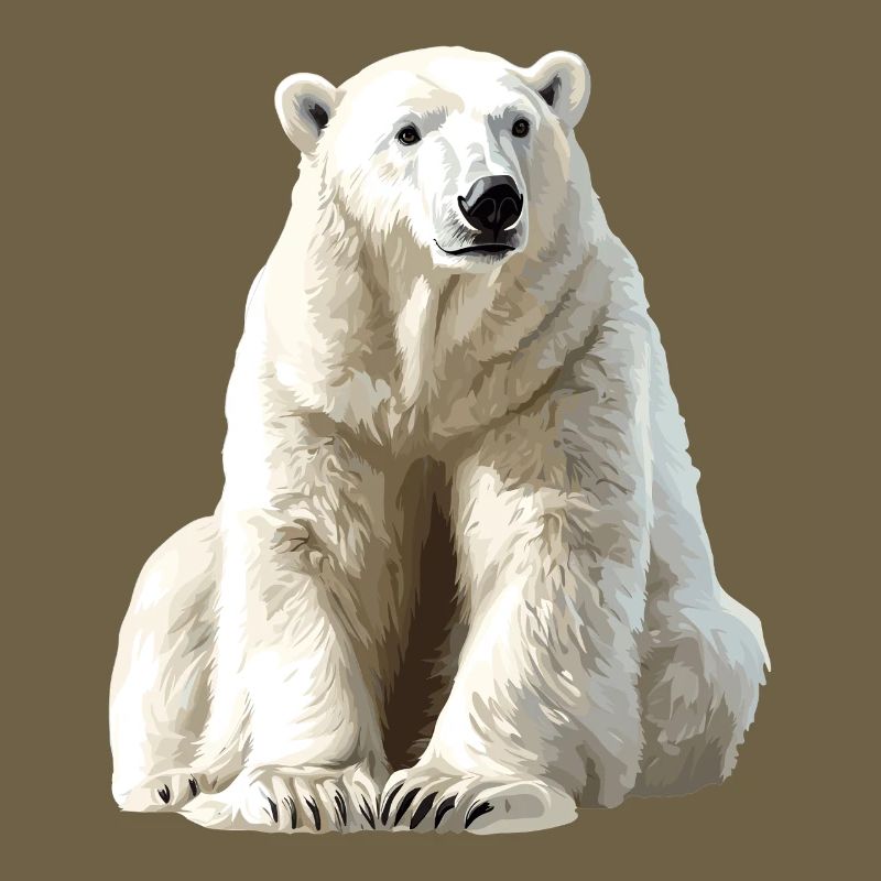 Polarbär im Eislicht