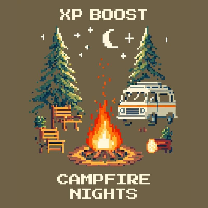 Nuits de feu de camp avec boost d’XP | Van Life