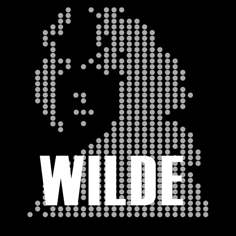 Logo portrait en demi-teinte Oscar Wilde