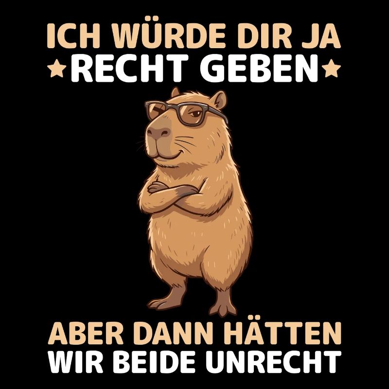 Capybara saying: Then we would both be wrong
