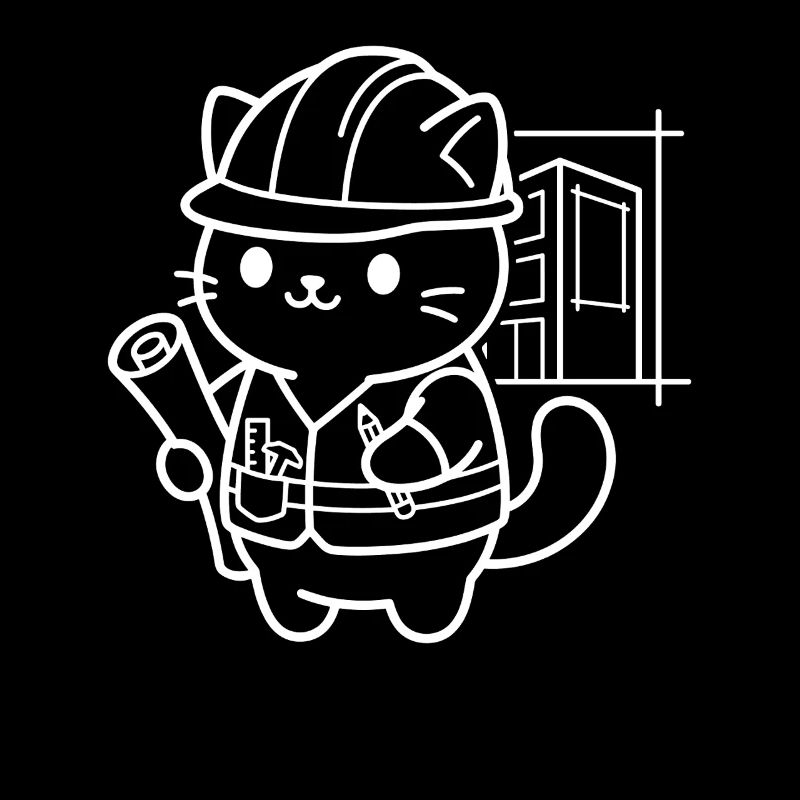 Architekt Kawaii Katze