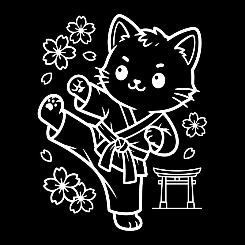 Karate Kawaii Katze