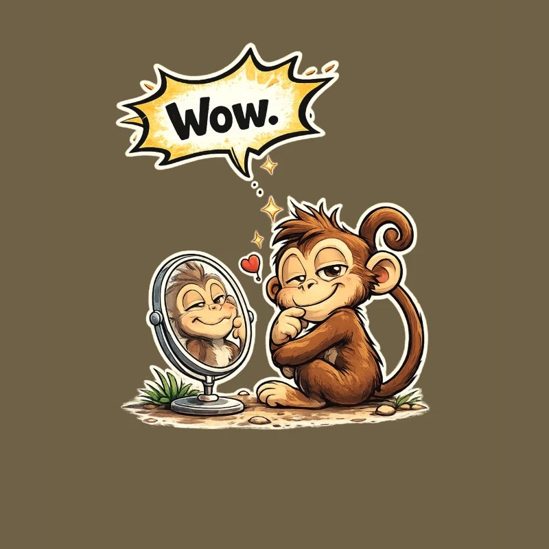 Drôle de cadeau de Monkey Wow Saying