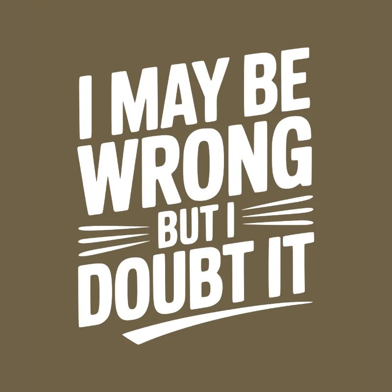 I May Be Wrong but I Doubt It
