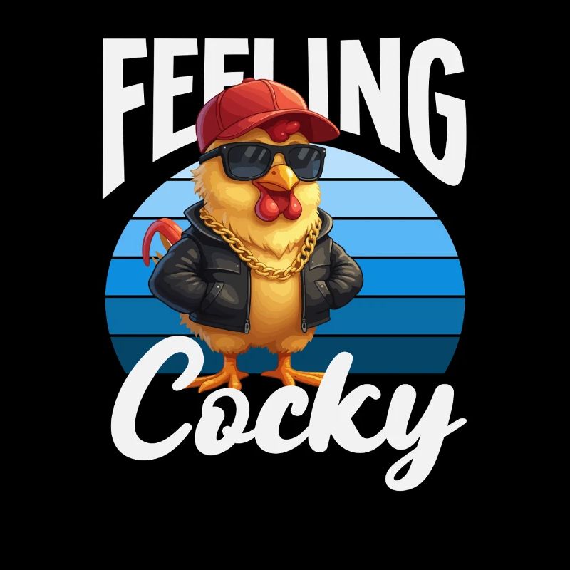 Jeu de mots drôle avec le coq qui se sent arrogant