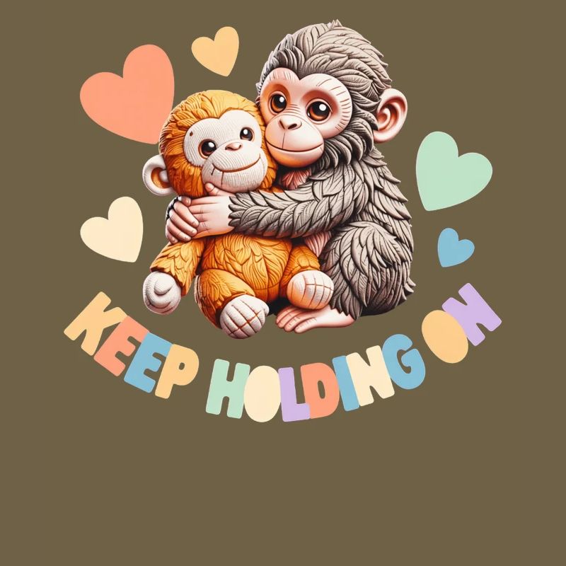 Continue de t’accrocher : câlins de singes