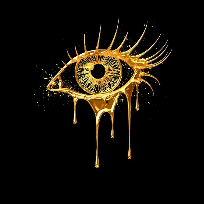 Eye in gold look