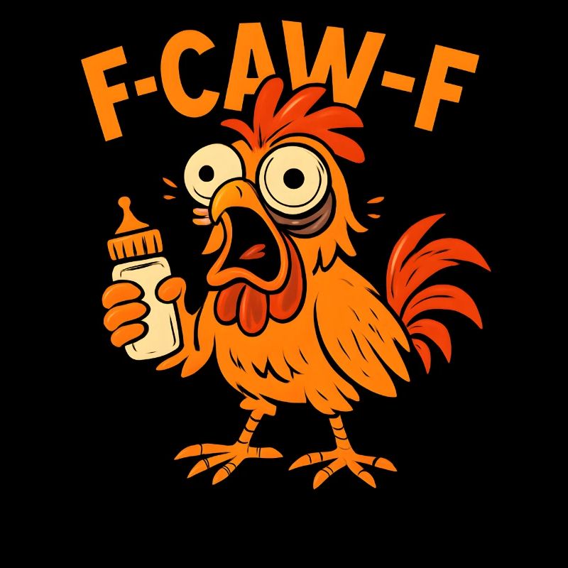 F-CAW-F Eltern Hahn Huhn Humor Geschenkidee