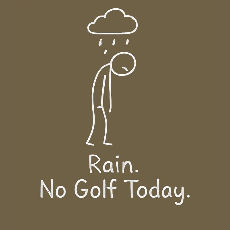 Rain No Golf Today Golfspieler Geschenkidee Golfer