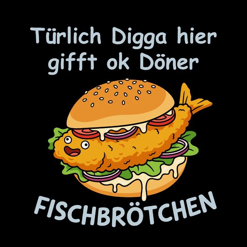 Freches Fischbrötchen Nordsee Humor