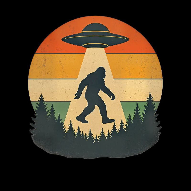 Alien Bigfoot UFO Sasquatch Believers Spaceship