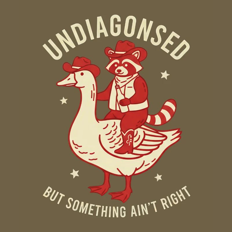 Rodeo Waschbär auf Gans