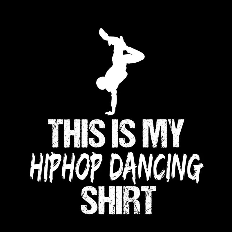 Silhouette de danseuse de rue Retro Breakdance Hip Hop
