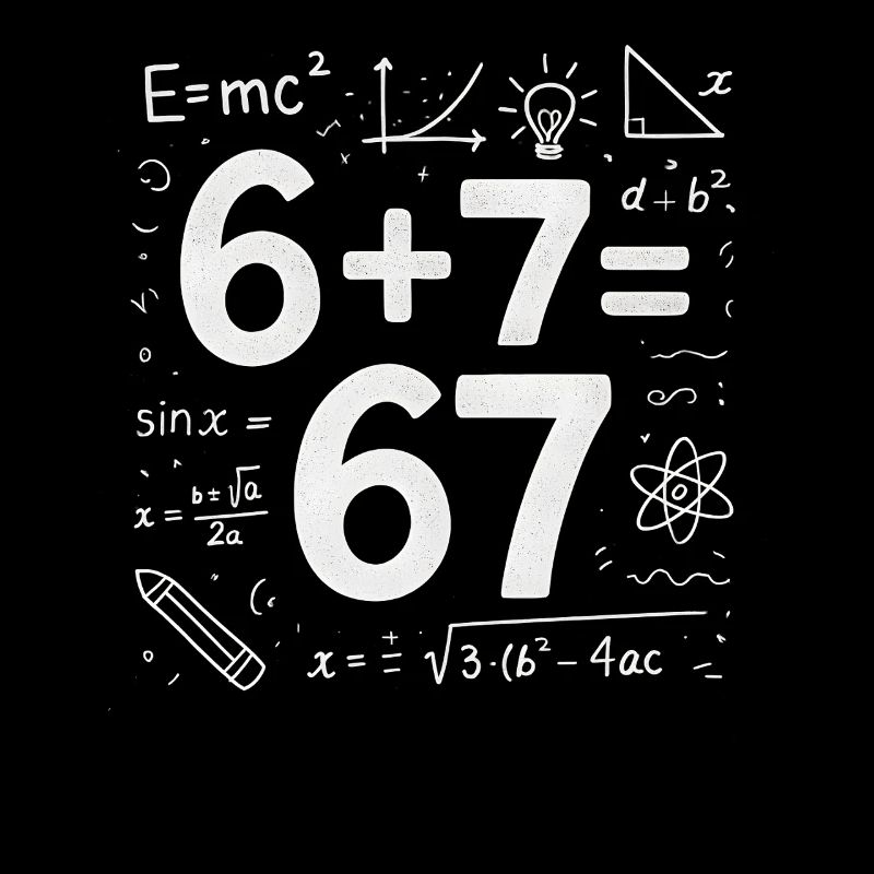 Six Seven 67 Meme 6+7=67 Italian Brainrot Humor