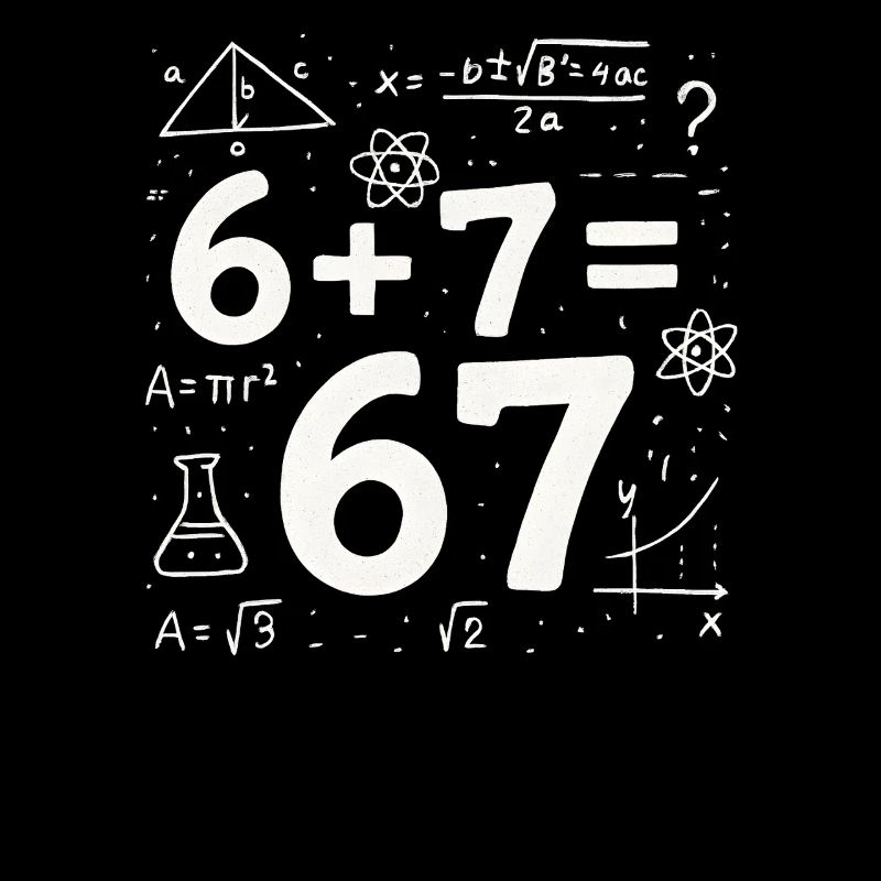 Six Seven 67 Meme 6+7=67 Italian Brainrot Humor
