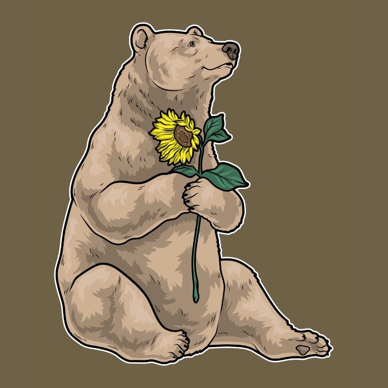 Bär Sonnenblume