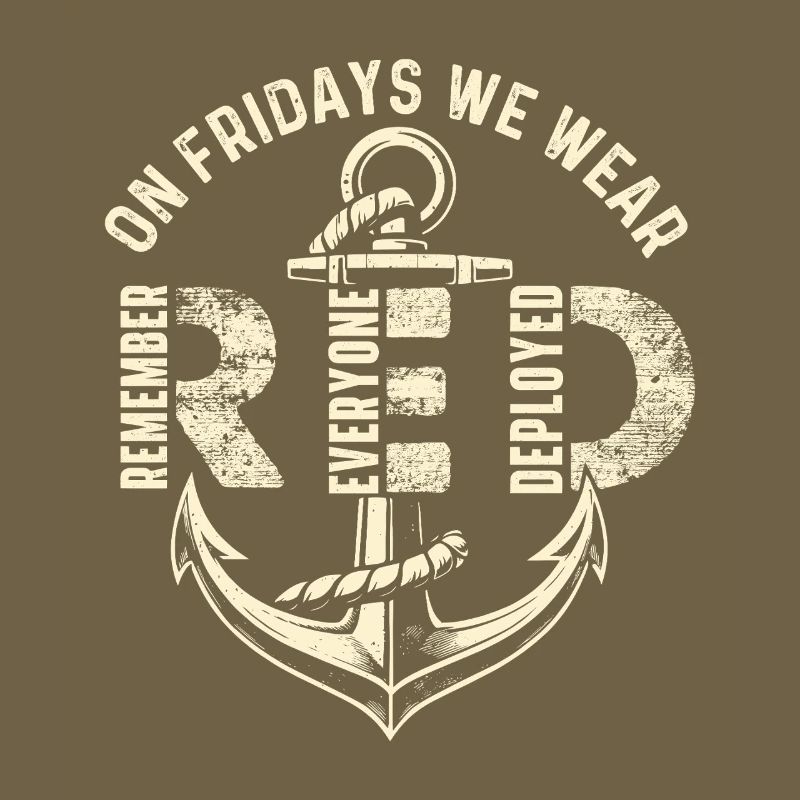 Le vendredi, nous portons du rouge Remember Deployed