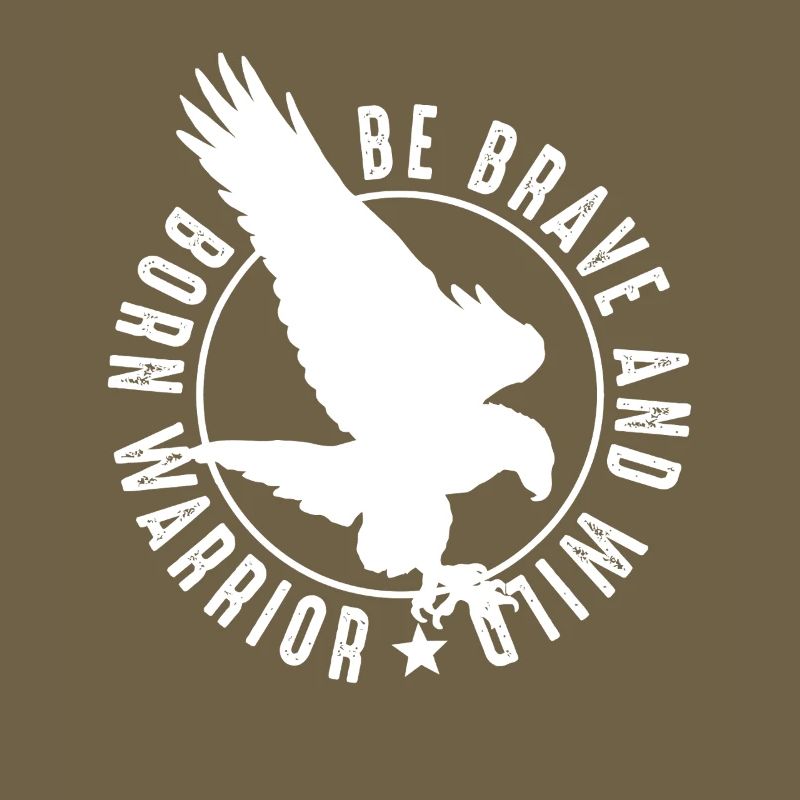 Tapferer Krieger-Adler-Emblem