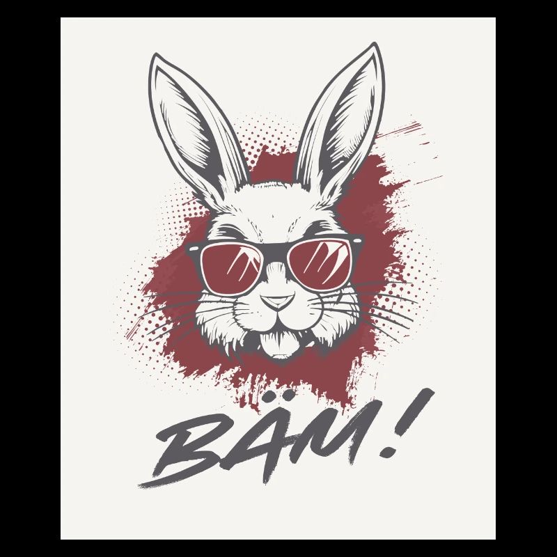 Hase mit Sonnenbrille 