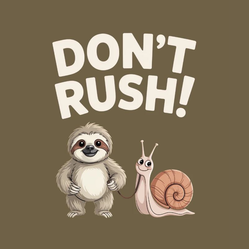 Sloth and Snail Don't rush