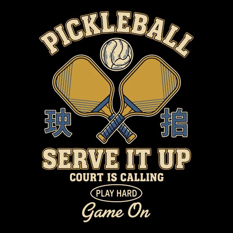 Pickleball Serve It Match Drôle de joueur lancé