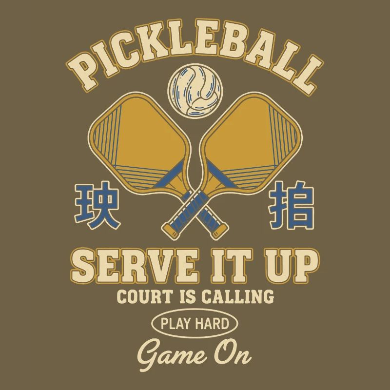 Pickleball Serve It Up Funny Player Game On