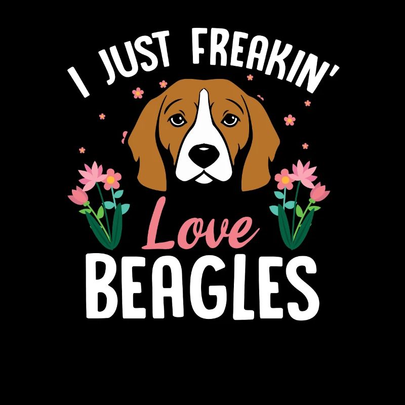 Beagle Love Blumen-Tee