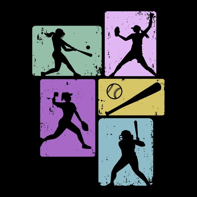 Joueuses féminines de softball de baseball