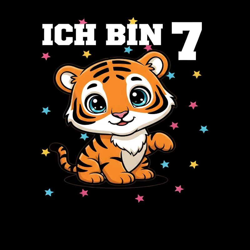 Ich bin 7 - Süßes Tiger zum 7. Geburtstag