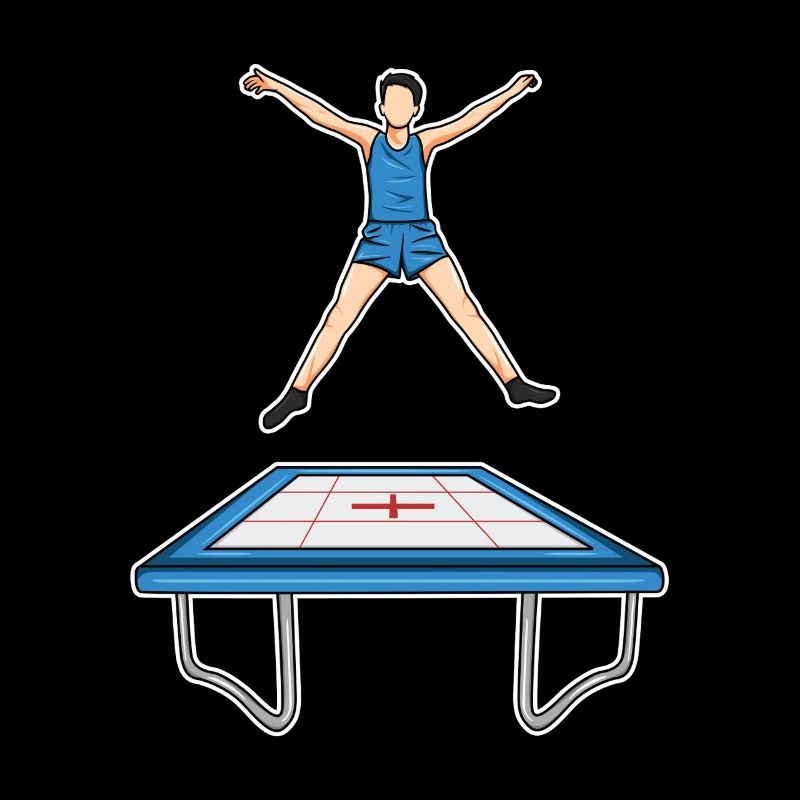 Lustiges Trampolin Kind