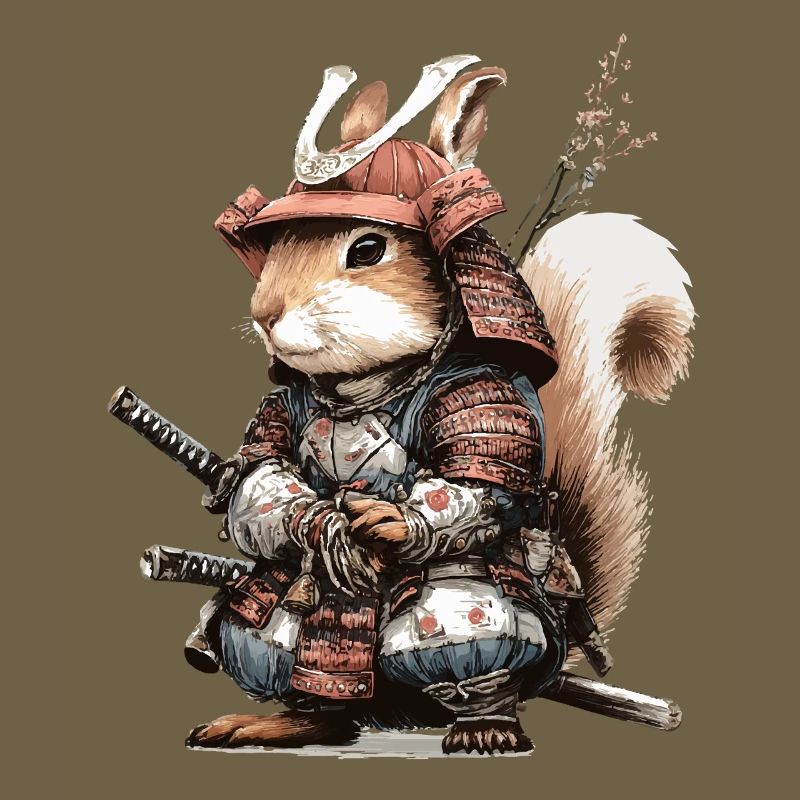 Squirrel Samurai in Armor