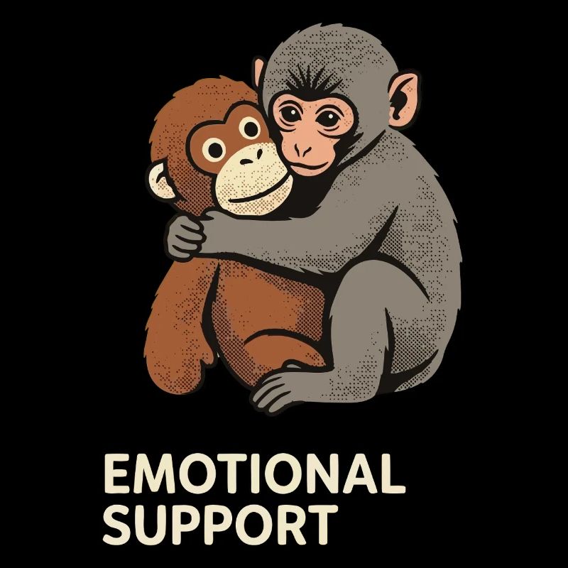 Soutien émotionnel Bébé Singe Punch