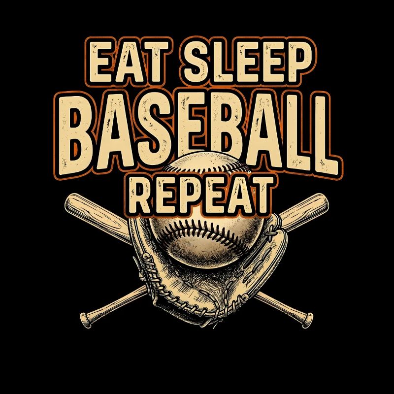 Eat Sleep Baseball Repeat
