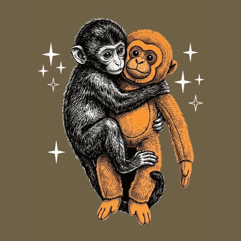 Bébé Singe Coup de Poing